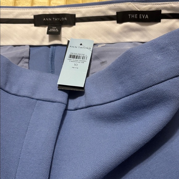 Ann Taylor Cropped Colony Blue Pants - Picture 4 of 8